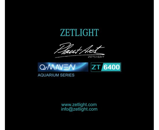 Cветильник Zetlight ZT6400 черный с контроллером + пульт