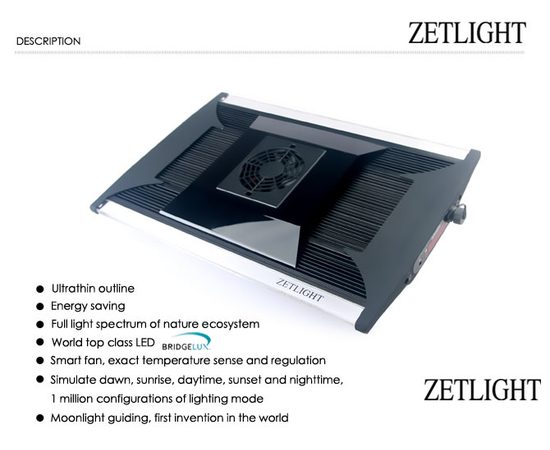Cветильник Zetlight ZT6500 черный с контроллером (море)