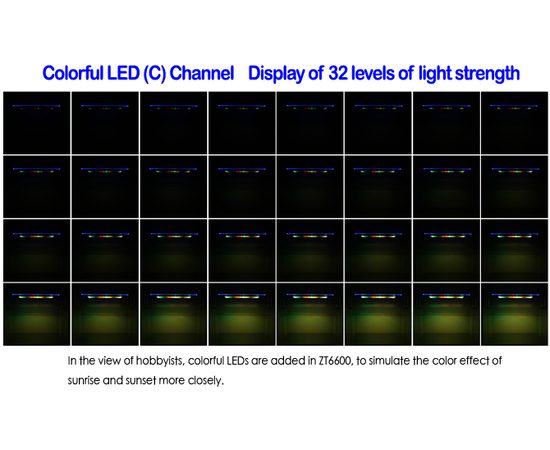 Cветильник Zetlight ZT6600 черный с контроллером (море)