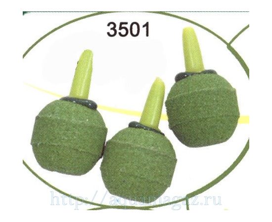 Распылитель камень-шарик зелёный малый (3шт)