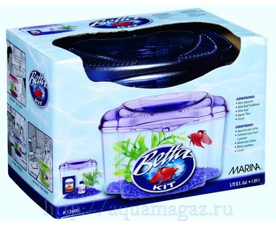 Аквариум Marina Betta Kit Purple, 1,8л Аквариум Marina Betta Kit Purple, 1,8л
