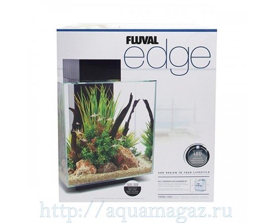 Аквариум Fluval Edge 46л LED белый
