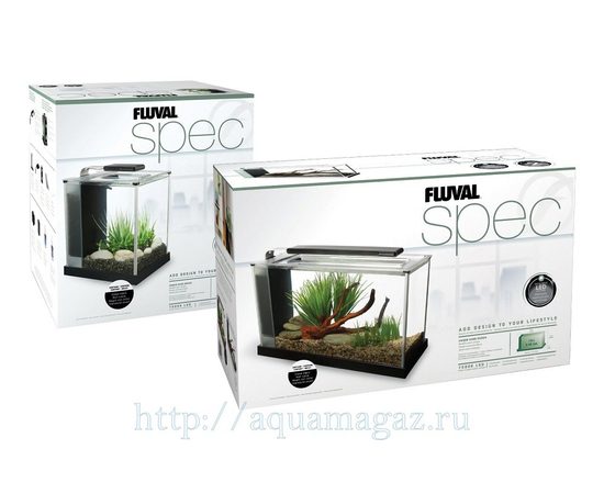Аквариум Fluval SPEC 3, черный 10 литров (30 x 27.5 x 22.3 см)