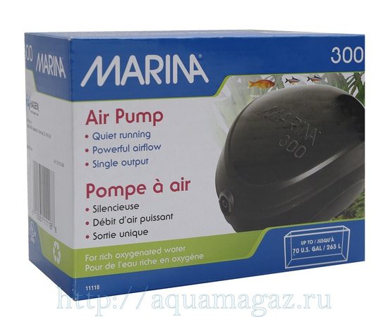 Компрессор Marina Hagen 300 для аквариума до 265 л
