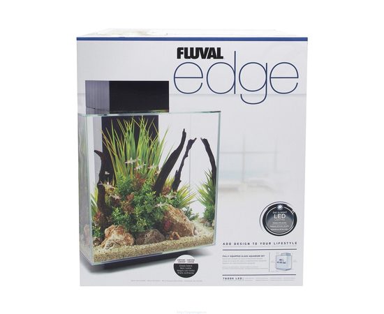 Аквариум Fluval Edge 46л LED белый