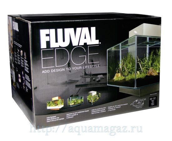 Аквариум Fluval Edge черный 46л LED