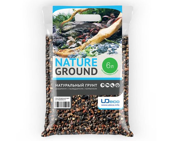 ​ Грунт коричневый UDeco River Brown 5-10 мм 6л