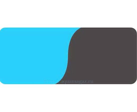 Фон двухсторонний 50см. Голубой / Черный