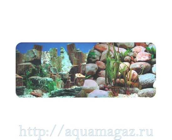 Фон Камни скалы синий / Камни 40 см.