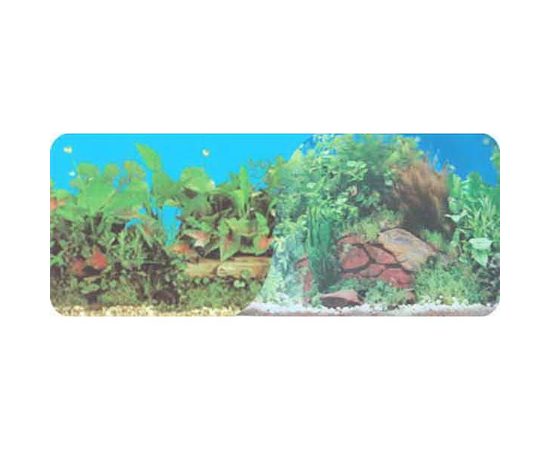 Фон двухсторонний 30см. Растительный (синий) / Скалы Фон двухсторонний 30см. Растительный (синий) / Скалы