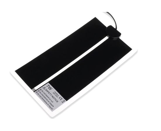 Греющий коврик с терморегулятором для рептилий PetPetZone, 7W, 15*28 см
