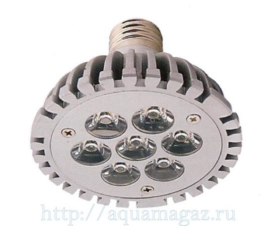 Лампа LED aquasunspot 7 16000К цоколь Е 27, 230В/7 Ватт