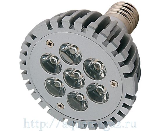 Лампа LED aquasunspot 7 16000К цоколь Е 27, 230В/7 Ватт