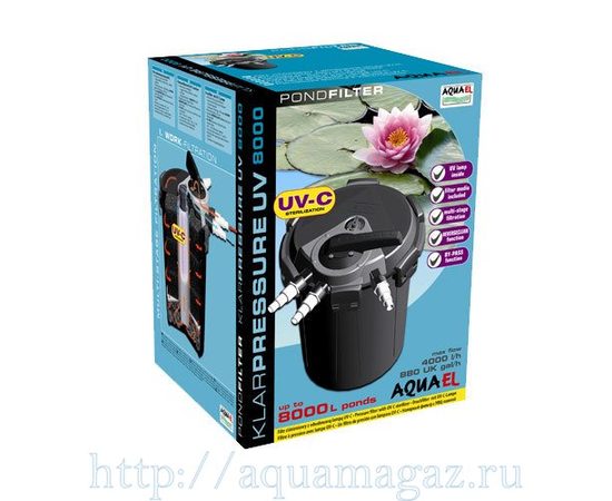 Фильтр для пруда KLARPRESSURE UV 8000 (UV-11Вт на 8000л.)