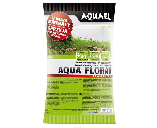 Грунт AQUA Floran 4L минеральный предназначенный для аквариумных растений повышенной пористости AQUAEL Грунт AQUA Floran 4L минеральный предназначенный для аквариумных растений повышенной пористости AQUAEL