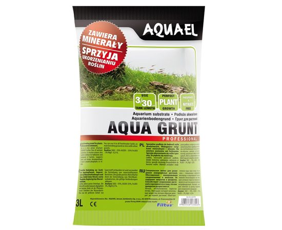 Грунт AQUA GRUNT 3L минеральный субстрат предназначенный для аквариумов с высокой плотностью посадки растений AQUAEL Грунт AQUA GRUNT 3L минеральный субстрат предназначенный для аквариумов с высокой плотностью посадки растений AQUAEL