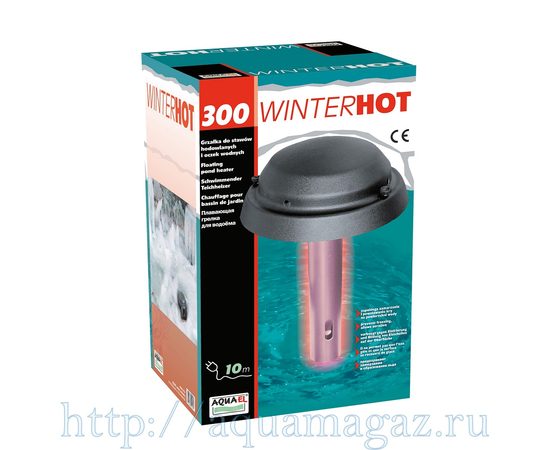AQMs 300W Плавающий Элекронагреватель для водоемов в метал.корпусе