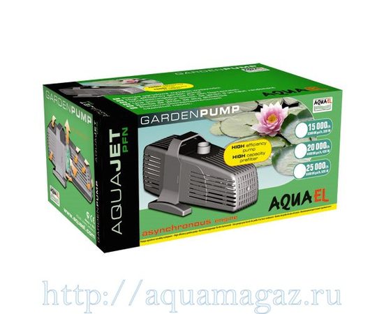 Насос фонтаннный PFN-10 000 кабель 10м (9 000 л/ч) подъем воды макс 500см Aquael