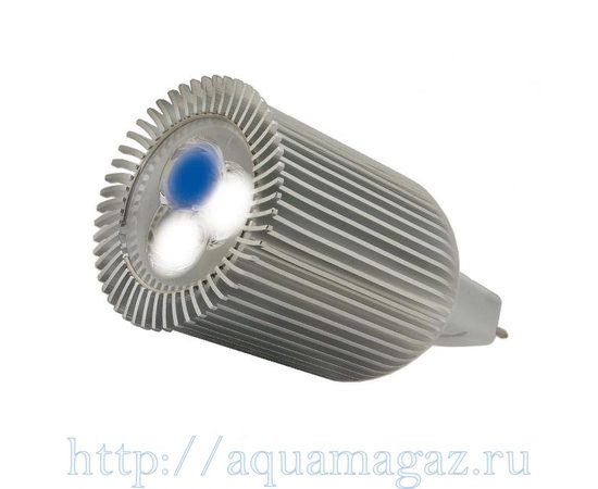 Лампа LED aquasunspot 3х3 14000К цоколь MR16, 12Вольт/9 Ватт