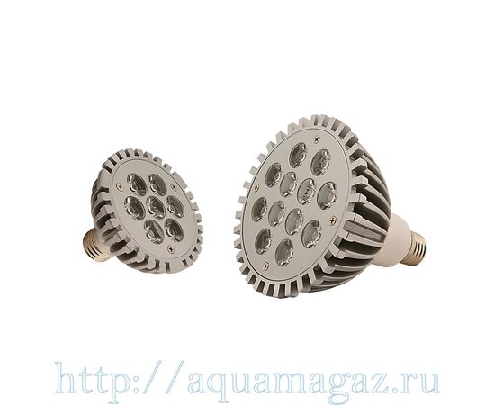 Лампа LED aquasunspot 12 Actinic синий , цоколь Е 27, 230В/12 Ватт