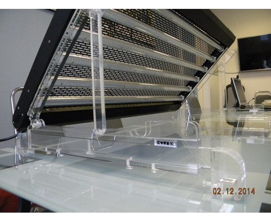 Держатель акриловый (комплект) для светильников CL и CLL (6-х ламповые) для установки на отбортовку аквариума