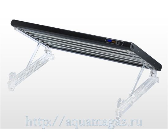 Светильники LED CLL-421F, пресный, 89,4х36,4х4,53см, Т8 LED 21Втх4, встроенный таймер, сверхтонкий алюминиевый корпус, тросики