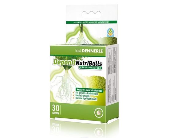 Dennerle Deponit NutriBalls - Корневое удобрение в виде шариков для любых аквариумных растений 60 шт. на 30-100 растений