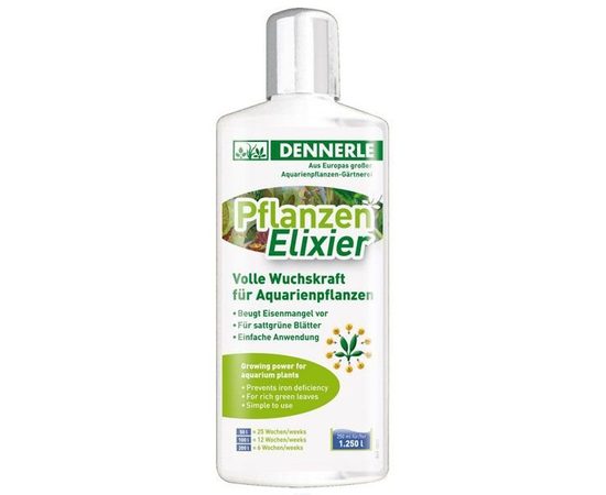 Dennerle Plant Elixir - Универсальное удобрение для всех аквариумных растений, 500 мл на 2500 л
