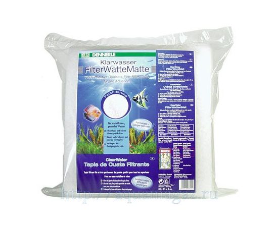 Наполнитель тонкой (финишной) фильтрации Dennerle FilterWatte Matte, 25х80х3 см.