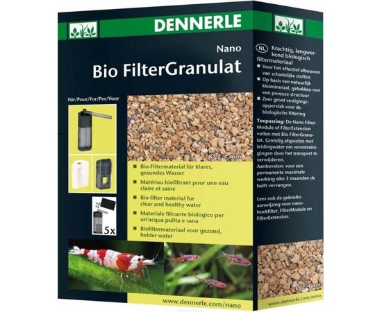Основной наполнитель для биофильтрации в нано-аквариумах в форме гранул Dennerle Nano Bio FilterGranulat