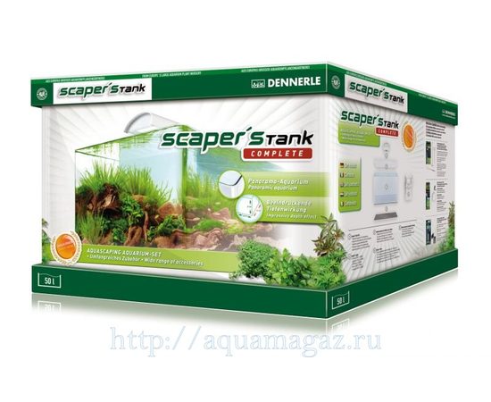 Комплект с аквариумом для акваскейпинга Dennerle Scaper&039,s Tank Complete 50l