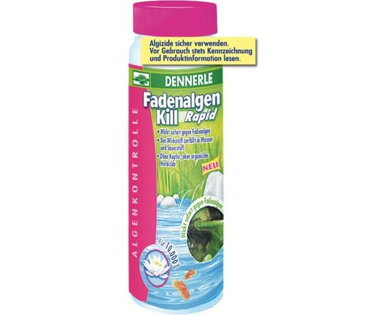 Эффективное средство для борьбы с нитчатыми водорослями в садовом пруду Dennerle Thread Algae Kill Rapid, 500 мл