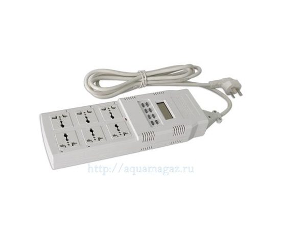 Таймер электронный ET-666 Electronic Timer с шестью розетками Таймер электронный ET-666 Electronic Timer с шестью розетками