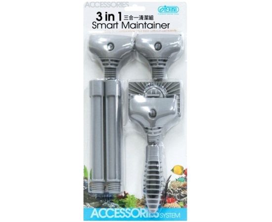 Набор из трёх скребков.Три разных инструмента для чистки аквариума.