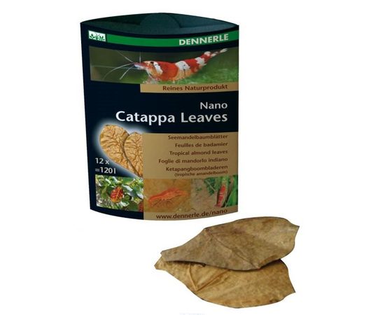 Листья миндального дерева Dennerle Nano Catappa Leaves, 12 шт.