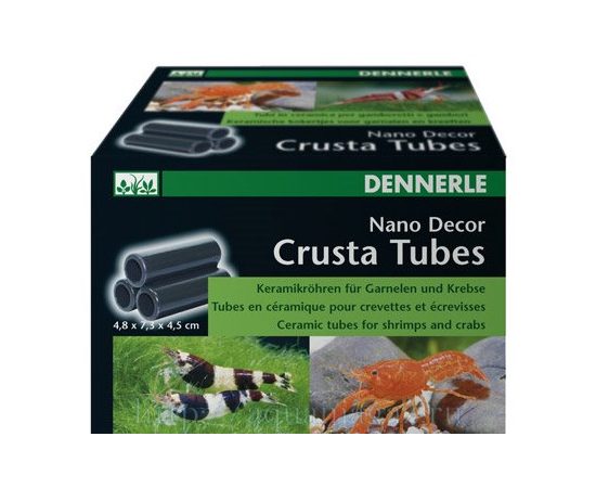 Декоративный элемент для нано-аквариумов Dennerle Nano Decor Crusta Tubes, 3 маленькие керамические трубки для креветок и раков Декоративный элемент для нано-аквариумов Dennerle Nano Decor Crusta Tubes, 3 маленькие керамические трубки для креветок и раков