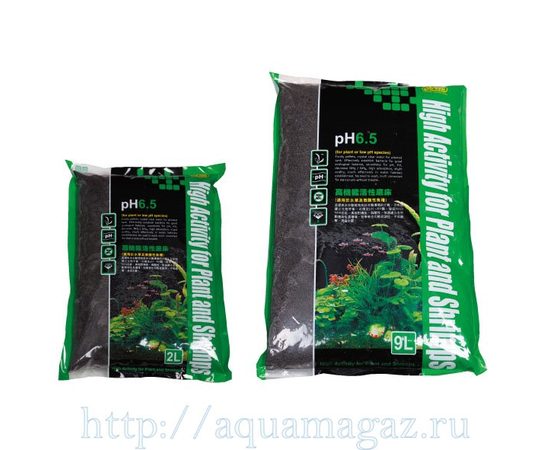 Субстрат для водных растений, pH 6,5, 4-6мм, 9л (M)