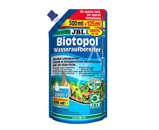 Препарат для подготовки воды с 6-кратным эффектом в экономичной упаковке JBL Biotopol, 625 мл