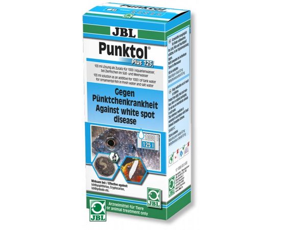 JBL Punktol Plus 125 - Препарат против ихтиофтириоза и других эктопаразитов, 100 мл на 1000 л воды