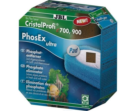 Фильтрующий материал для удаления фосфатов для фильтров CristalProfi е JBL PhosEx ultra Pad CP e700/e900