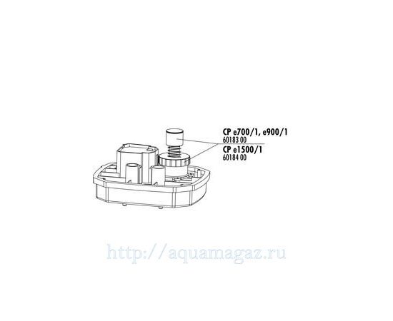 Кнопка запуска в комплекте с накидной гайкой для фильтров Cristal Profi e JBL Start Button+union nut CPe1500/1