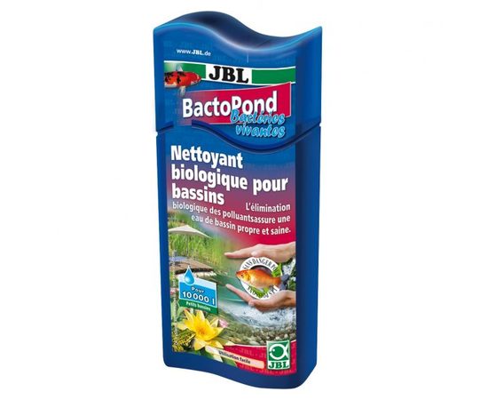 Препарат, содержащий высококонцентрированный раствор бактерий для биологической самоочистки прудовой воды JBL BactoPond, 250 мл