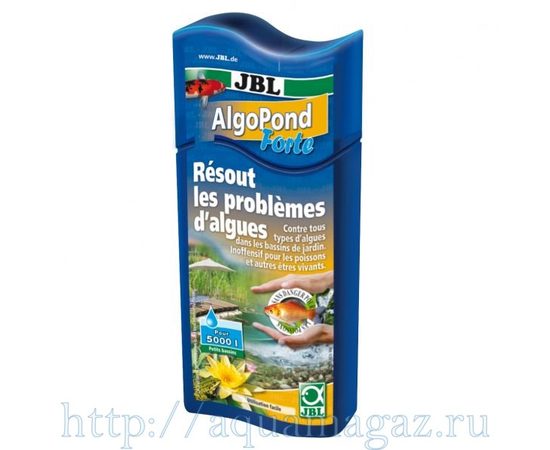 Препарат для борьбы с водорослями в садовом пруду (альгицид) JBL AlgoPond Forte, 500 мл