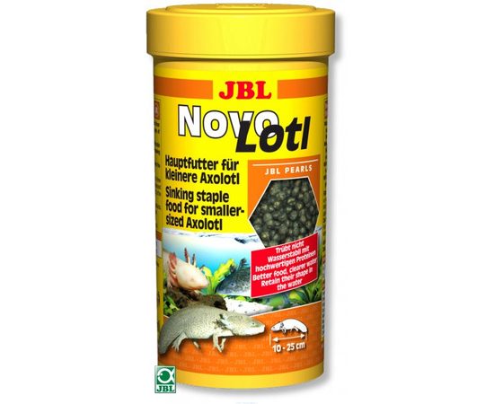 Корм в форме тонущих гранул для молодых аксолотлей 10-25 см JBL NovoLotl, 250 мл 150 г