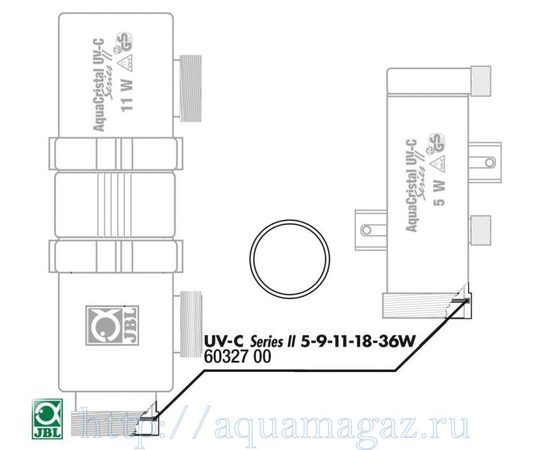 Прокладка кварцевого кожуха для UV-C стерилизаторов 5-36 Вт JBL O-ring for 5-36W connection