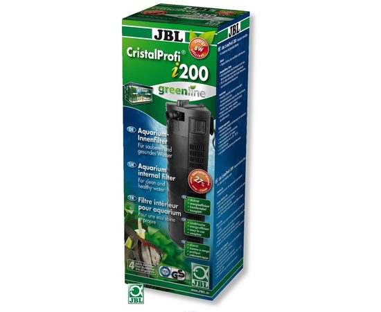 Внутренний угловой фильтр для аквариумов 130-200 литров, 300-720 л/ч JBL CristalProfi i200 greenline