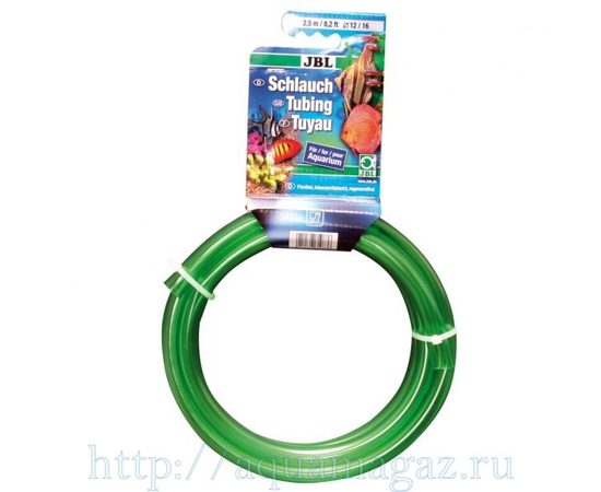 Шланг зеленый JBL Aquarium tubing green, 4/6 мм, 2,5 м