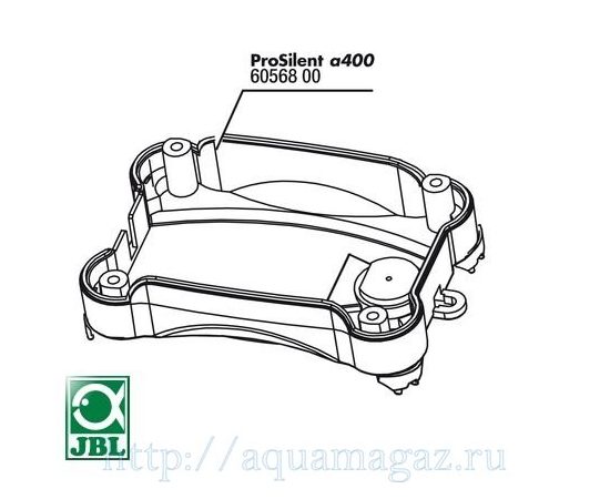 Нижняя часть корпуса компрессора ProSilent a400 с ножками JBL PS a400 casing bottom Нижняя часть корпуса компрессора ProSilent a400 с ножками JBL PS a400 casing bottom