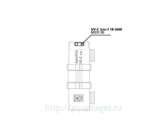 Присоединительный резьбовой штуцер с двумя прокладками для UV-C стерилизатора JBL Tails, 9-36 Вт