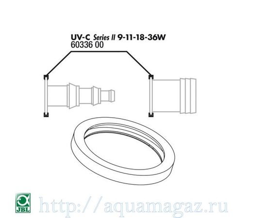 Прокладка кварцевого кожуха для UV-C стерилизаторов JBL O-ring for 9-36W connection